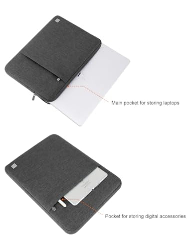 DOMISO 360 Protective Laptop Case 16 inch, 16 inch Laptop Sleeve Compatible with Mac Book Pro 16, Waterproof Computer Cases Bag with Handle,Dark Grey - color: Dark Grey, size: 16" for mac book