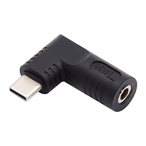 DC Jack 4.0x1.3mm Input to USB-C Type-C Angled 90 Degree Power Plug Charge Adapter for Laptop Phone - style: 4.0x1.3mm