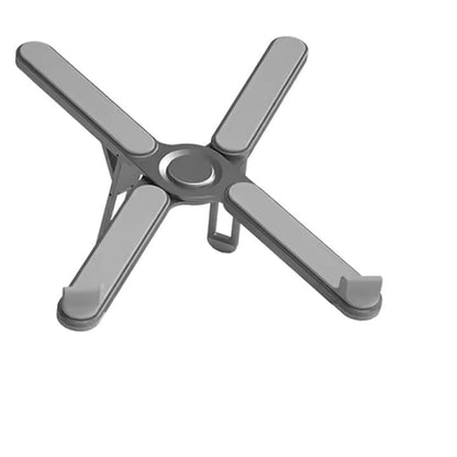 Foldable & Portable Laptop Stand for Desk, Light Weight Alloy Silicon, Ergonomic Aluminum Riser with 7 Adjustable Heights, Compatible with Laptop 10-16' and Tablet - color: meteoric lime