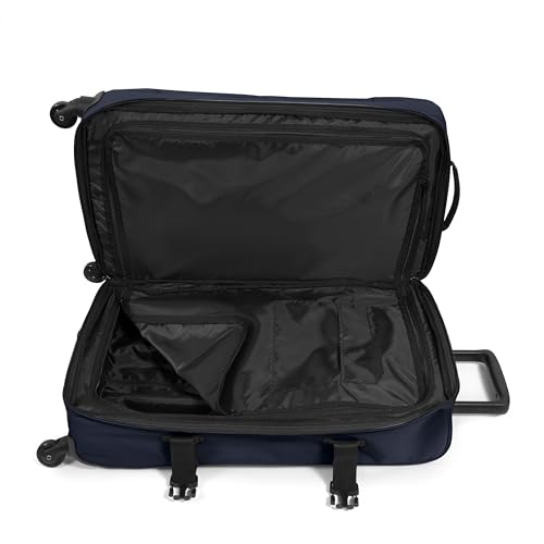 EASTPAK TRANS4 M – 68L Medium Checked Luggage Bag, Two Compartments, TSA Lock, 360° Spinner Wheels, and Telescopic Handle, Ultra Marine - color: Ultra Marine, size: 68 Liter Checked Bag