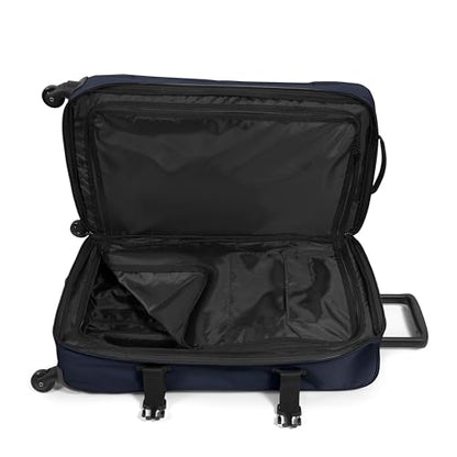 EASTPAK TRANS4 M – 68L Medium Checked Luggage Bag, Two Compartments, TSA Lock, 360° Spinner Wheels, and Telescopic Handle, Ultra Marine - color: Ultra Marine, size: 68 Liter Checked Bag