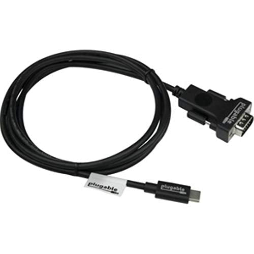 Plugable USB C to VGA Cable 6 Feet - Driverless Connect Thunderbolt 4, Thunderbolt 3, USB4, or USB-C Device to VGA Displays 1920x1080@60Hz, (Compatible with iPhone 15, MacBook Pro, Dell XPS) 1.8m