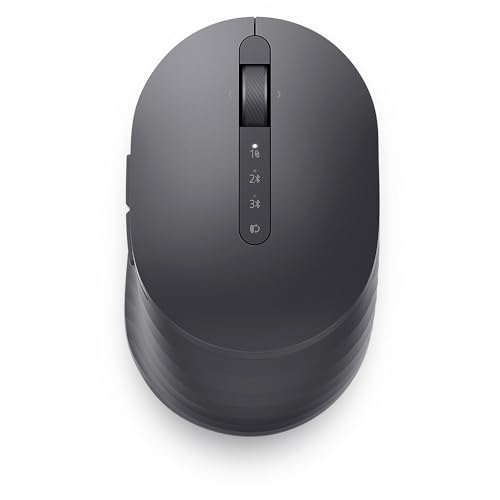 Dell Wireless Mouse MS7421W, Rechargeable, Bluetooth, 6 Month Battery | 2.4GHz, USB-C Charging Cable, 3 Year Advanced Exchange, Graphite Black - color: Graphite Black