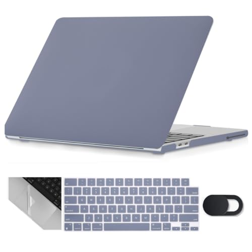 Se7enline for MacBook Neo Case 13 inch 2026 Model A3441,Lavender Gray | 4 in 1 Laptop Case,Keyboard Cover,Trackpad Protector,Webcam Cover,Anti-Scratch Anti-Drop Full Protection Slim Lightweight - color: Lavender Gray, size: 13 Inch