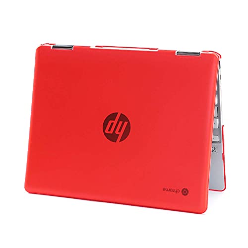 mCover Hard Shell Case Compatible with 2021 12" HP Chromebook x360 12B-CAxxxx Series laptops (NOT Compatible with Other HP Chromebook & Windows laptops) (Red) - color: Red