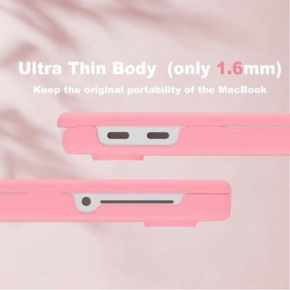CISSOOK for MacBook Neo Case 13 inch 2026 Pink A3404 with A18 Pro Chip | 5in1 Set Hard Shell Case, A18 Pro Chip, Keyboard Cover, Screen Protector, Scratch Resistant, Ultra-Thin, for Office & Travel - color: Matte Pink