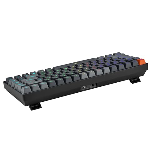 Adesso EasyTouch 1000 Wired/Wireless/Bluetooth Multi-OS Illuminated Mechanical VIA Mini Keyboard with Copilot Ai Hotkey
