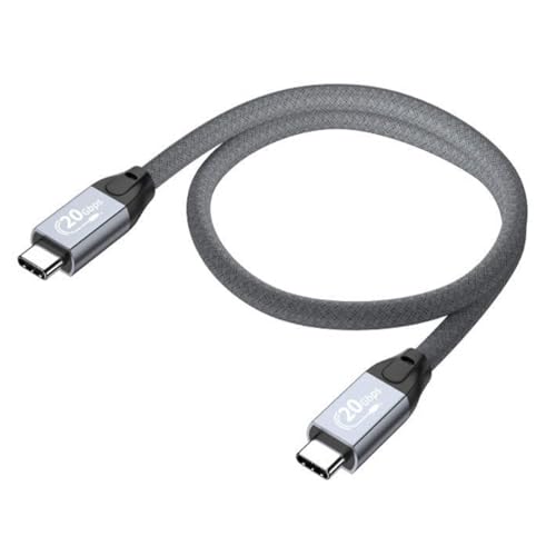 USB-C to USB-C SSD High-Speed Data Transfer Cable for Samsung T7 T9 SanDisk | 1.6 Ft Short USBC to USBC High Speed 20Gpbs SSD Data Transfer Cord for iPhone 17 16 15 Android Samsung Crucial X9 X6, WD, SSK