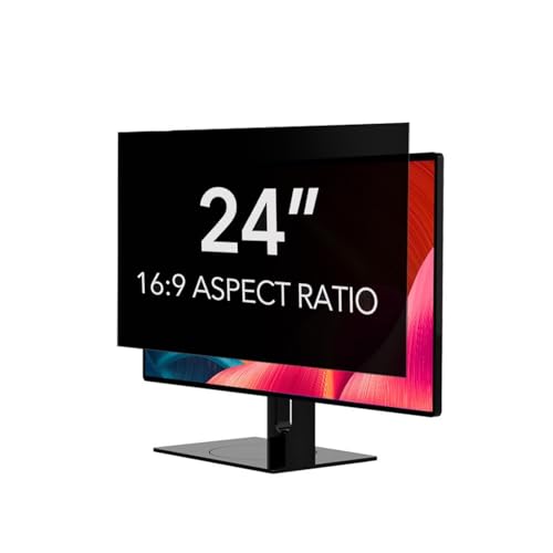Removable Laptop Privacy Screen Anti Glare Blue Light Screen Protector 24in Removable Privacy Filter for 16:9 Aspect Ratio Widescreen Monitor(24inch/53.1x29.8cm) - size: 24inch/53.1x29.8cm
