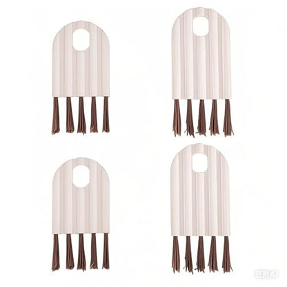 4-Piece Multi-Function Computer Cleaning Kit: Soft Brush, Keyboard Cleaner, Corner Gap Duster & Keycap Cleaner