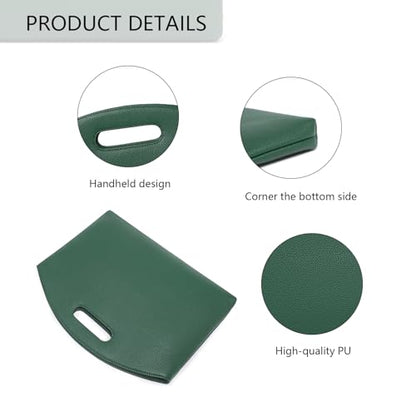 Official Document Computer Bag Stylishly Sleek with Multiple Compartments and Easy to Carry Design - color: Forest Green/Pu