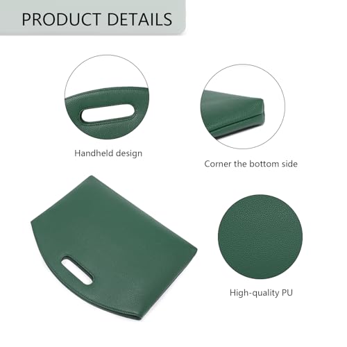 Official Document Computer Bag Stylishly Sleek with Multiple Compartments and Easy to Carry Design - color: Forest Green/Pu