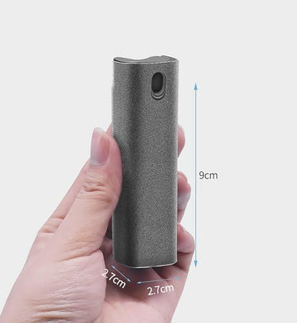 YTT Screen Cleaner, All-in-One Spray & Wipe Cleaner, with Transparent Protective Shell for All Phones, Laptop and Tablet Screens (Gray) - color: Gray