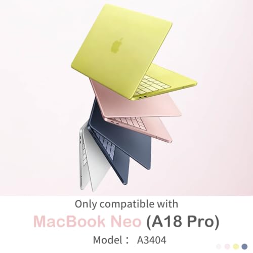 Feams for MacBook Neo 13 Inch Case 2026 A3404, Stylish Protective Clear Case Hard Shell Transparent Cover for MacBook Neo 13 Inch 2026 (A18 Pro Chip) with Keyboard Cover, Purple Flower - color: Purple Flower