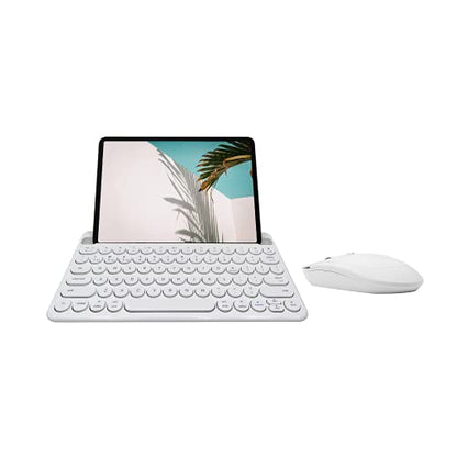 Macally Compact Bluetooth Keyboard and a Comfortable Bluetooth Mouse, Office Essentials
