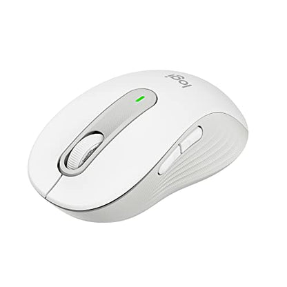 Logitech Signature M650 Wireless Mouse Small to Medium Sized - Off White | 2-year battery, silent clicks, customizable side buttons, compatible with PC, Mac, and Chromebook - color: Off White