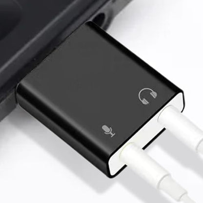 USB Sound Card Adapter USB 3.5mm Sound Card Adapter | Plug And Play USB Card Equipment, Sound Card Accessories for Laptops Desktops