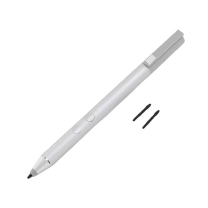 Dpofirs Stylus Pen for Touchscreen Laptops, 1024 Pressure Sensitivity Active Pen with Eraser and Side Push, Aluminum Writing Stylus with 2 Replacement Tips