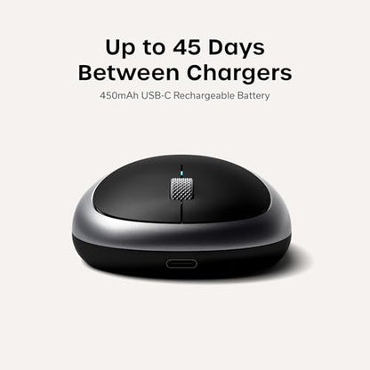 Satechi M1 Wireless Bluetooth Mouse, USB-C Rechargeable, Compact & Portable, for MacBook Air/Pro/Neo, iPad Air/Pro, iPad mini, Mac mini, iMac & Windows - Space Gray - color: Space Gray