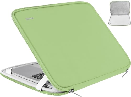 Laptop Sleeve 14 inch, Upgrade Shockproof Protective Computer Case Briefcase Carrying Bag Compatible with 14" HP, Lenovo, Asus, Acer, Notebook, Chromebook Computer, Light Green - color: Light Green, size: 14 Inch