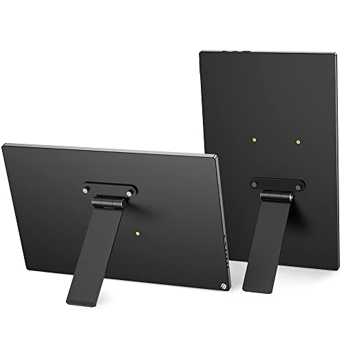 UPERFECT Portable VESA Monitor Stand with Hand Screw, 7 to 18.5 inch Freestanding VESA Monitor Desk Mount with Swivel/Tilt/Rotation, Fits Screen with M3/M4*75MM