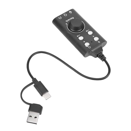 Generic USB Sound Card, External Stereo Sound Adapter with Volume Control and 7.1 Surround, for PC Laptop Desktop Headset OS X