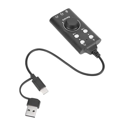 Generic USB Sound Card, External Stereo Sound Adapter with Volume Control and 7.1 Surround, for PC Laptop Desktop Headset OS X