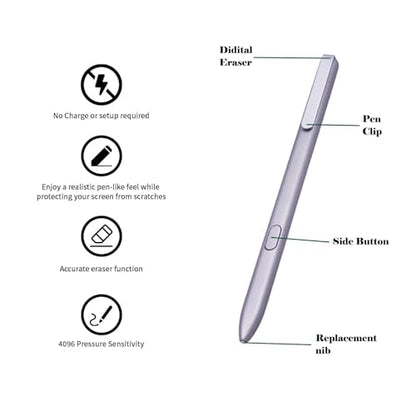 Pen Compatible with Remarkable 2 Pen,Replacement Pen Compatible with Remarkable 2 Tablet,EMR Stylus with Palm Rejection,Compatible with Remarkable 1,4096 Pressure Levels (Includes Pen Tips)