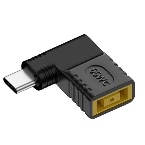 70PCS USB-C to Slim Square Tip DC Converter Adapter, 65W PD Charging for ThinkPad X1 Carbon/T480/Yoga 900