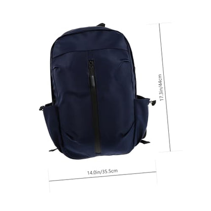 Veemoon Men’s Business Laptop Backpack with USB Charging Port, Blue Travel Computer Bag for Work and School, Casual Shoulder Bag with Storage Compartments