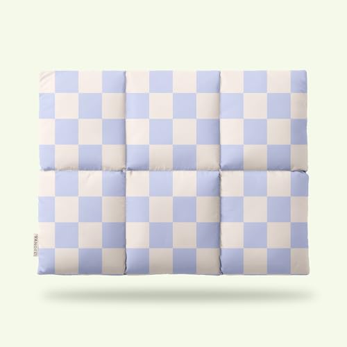 Vandel Puffy Laptop Sleeve 13 inch - 14 inch Waterproof Laptop Sleeve Case, Compatible with 13 inch MacBook Air/Pro 13 / MacBook Pro 14, iPad Pro 12.9, 13.3 in HP Dell, Air Case, Computer Bag Cover - color: s. Grid Blue Checker