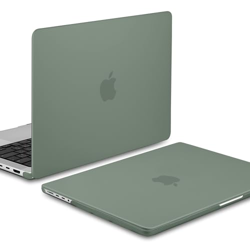 MEEgoodo for M5 MacBook Pro 16 inch Case 2026 2024 2023 2021 (Fit Model A3429/A3428/A3403/A3186/A2991/A2780/A2485) M5 M4 M3 M2 M1 Pro/Max, Laptop Case with Keyboard & Webcam Cover,Matte Midnight Green - color: Matte Midnight Green