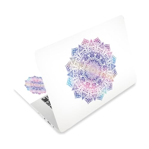 Mandalas Laptop Skin Sticker Decal PVC Vinyl Sticker Notebook PC Protector Waterproof Scratch Resistant Laptop Skin for 12.1 13 13.3 13.6 14 15 15.3 16 Inch Bohemian Style Blue Purple - color: Blue Purple Bohemian