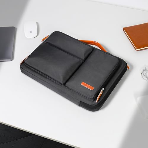 Lacdo 360° Protective Laptop Sleeve Case Bag for 16 inch MacBook Pro M5 Pro/Max A3428 A3429 (2026), M4/M3/M2/M1 A3403 A3186 A2991 A2780, 15 inch Surface Laptop 7/6/5/4/3, MacBook Pro 16 Case, Black - color: Black, size: New MacBook Pro 16 Inch
