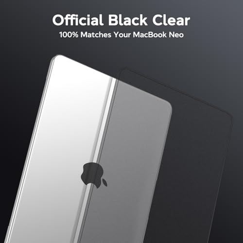 B BELK Compatible with MacBook Neo Case 13 inch 2026, Scratch Resistant Protective Matte Hard Shell Case, 1:1 Precision Fit Laptop Cover for MacBook Neo 13 inch Case with A18 Pro Model A3404, Black - color: Midnight Black