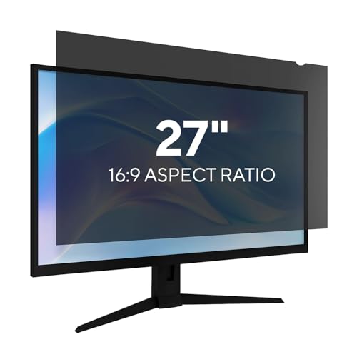 Staples TECH Privacy Filter – 27‑Inch Widescreen Computer Monitor Screen Protector - size: 27'' Inch, style: 16:9