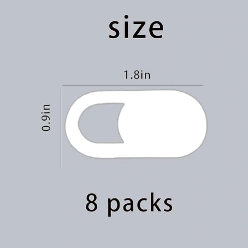 8PCS Ultra Thin Webcam Cover Slide Metal Camera Cover for Laptop Desktop Tablet Phone Low Profile Adhesive Slide Design - color: 8PCS MIX1