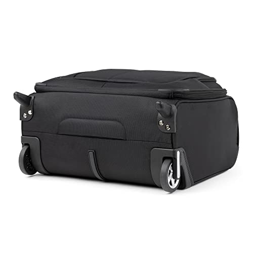 Travelpro Maxlite 5 Softside Rolling Underseat Tote, Black, 14-Inch | Lightweight Carry-On 2-Wheel Upright Luggage, Personal Item Size, Designed for Both Men & Women
