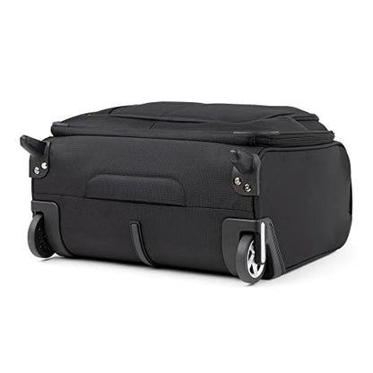 Travelpro Maxlite 5 Softside Rolling Underseat Tote, Black, 14-Inch | Lightweight Carry-On 2-Wheel Upright Luggage, Personal Item Size, Designed for Both Men & Women