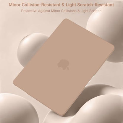 MOSISO Compatible with MacBook Air 15 inch Case M5 2026 M4 M3 M2 2025-2023 | A3448 A3241 A3114 A2941, Scratch-Resistant Protective Hard Shell Case&Keyboard Cover&ScreenFilm&Pouch, Bronze Brown - color: Bronze Brown