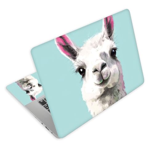 Universal Laptop Skin Decal, 3-Piece Vinyl Protector for 12 13 14 15.6" Notebook, Waterproof Anti-Scratch, Easy Trim & Bubble-Free Finish, Cute Llama - color: Cute Llama