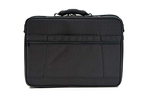 MCY LT15 Rugged 15-inch Laptop Messenger Suitcase Bag with ABS Hard Shell Frames - Black - size: 15-inch