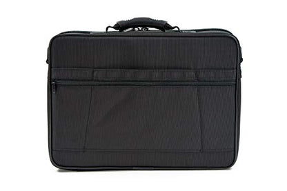 MCY LT15 Rugged 15-inch Laptop Messenger Suitcase Bag with ABS Hard Shell Frames - Black - size: 15-inch