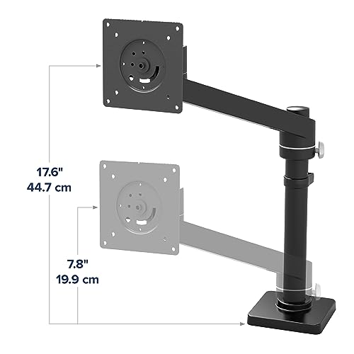 Ergotron – NX Single Laptop Arm, VESA Notebook Tray Desk Mount – for Laptops Up to 17.3 Inches, 0 to 12 lbs – Matte Black - color: Matte Black