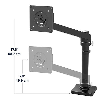 Ergotron – NX Single Laptop Arm, VESA Notebook Tray Desk Mount – for Laptops Up to 17.3 Inches, 0 to 12 lbs – Matte Black - color: Matte Black
