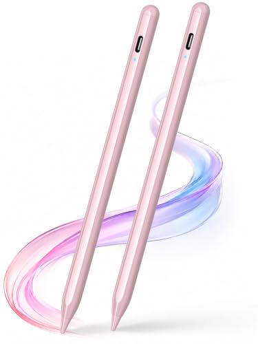DRYMOKINI 2-Pack Active Stylus Pens for i-OS & Android Touch Screens, Pink | 1.5 mm Fine Tip, Usb-C Rechargeable Design and 2 Pens for Writing, Drawing, Notes And Everyday Touchscreen Use. - color: Pink, size: 2 Pack