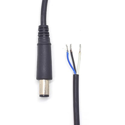 2Pack 1FT 7.4x5.0mm DC 3 Wire Power Pigtail Cable for HP Dell Laptop Repair | 7.4mm x 5.0mm Male Plug, 0.3M 3 Wire Bare Open End Cable, Power Adapter Cord for HP DELL 19V Charger, Power Supply DIY Repair - size: 7.4mm x 5mm Male