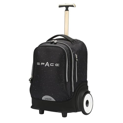 Rolling Laptop Bag for 15.6 Inch Laptop,Roller Bag, Backpack with Quiet Wheels, 6 Inch Large Slient Wheeled Computer Bag, T5- Space - color: T5- Space