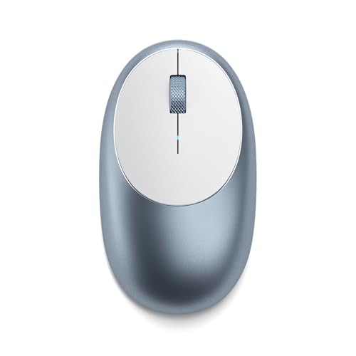 Satechi M1 Wireless Bluetooth Mouse, USB-C Rechargeable, Compact & Portable, for MacBook Air/Pro/Neo, iPad Air/Pro, iPad mini, Mac mini, iMac & Windows - Blue - color: Blue