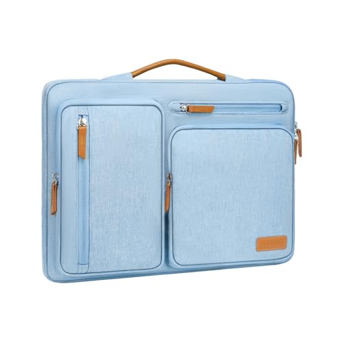 MOSISO 360 Protective Laptop Case 14 inch, 14 inch Laptop Sleeve | Compatible with HP Lenovo Dell ASUS Acer,HP Stream,Dell Latitude, Side Open Carrying Case with 4 Zipper Pockets, Air Blue - color: Air Blue, size: 14 inch